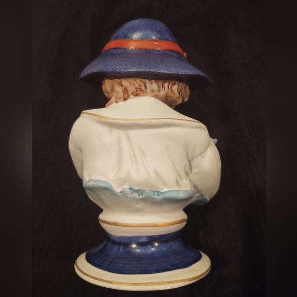 Set of German porcelain blue boy and girl - Picture 4 of 6